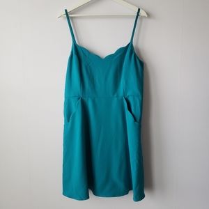 Market & spruce crissie scallop detail dress